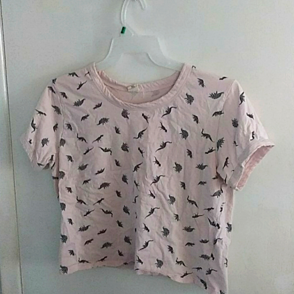 Dino print crop top